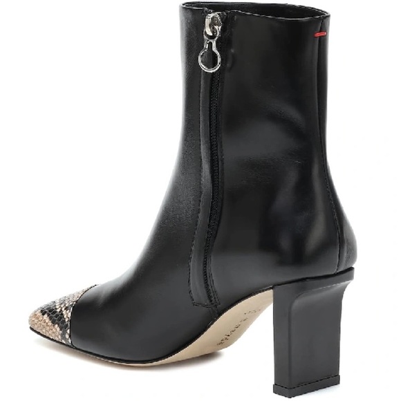 Aeyde Belle Snake-effect And Smooth Leather US9 Black like New - Picture 9 of 9